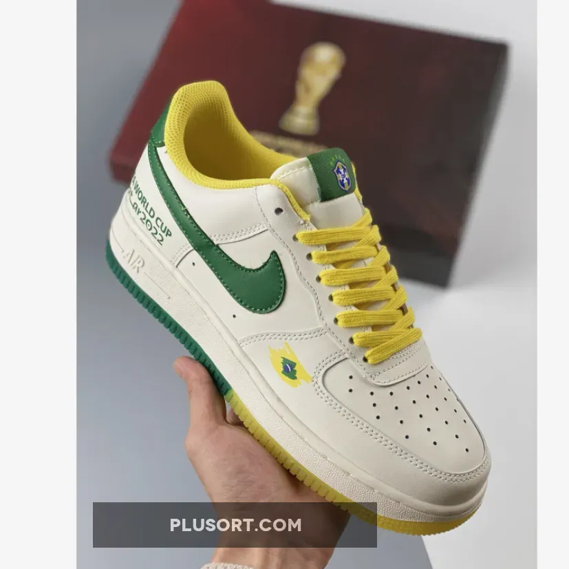 Nike Air Force 1 Low 'World Cup 2022' White Green Yellow 1680452506 New Releases