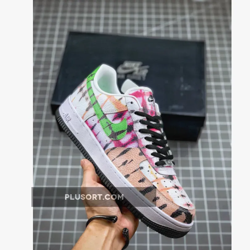 Nike Air Force 1 Low 'Black Tie Dye' CW1267-101 - tie dye air force 1