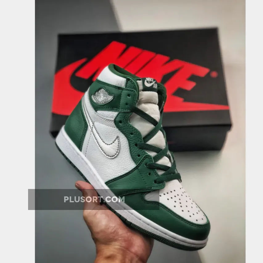 Air Jordan 1 High OG Gorge Green/White-Metallic Silver DZ5485-303 #jordan 1 green