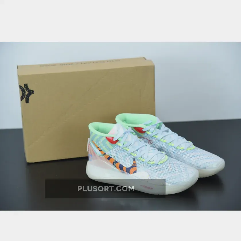 Nike KD 12 "Wavvy" Teal Tint/Blue Gaze/Red Orbit CW2774-300