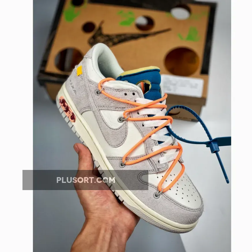 Off-White x Nike Dunk Low '19 To 50' Grey White / off white dunk lot 19