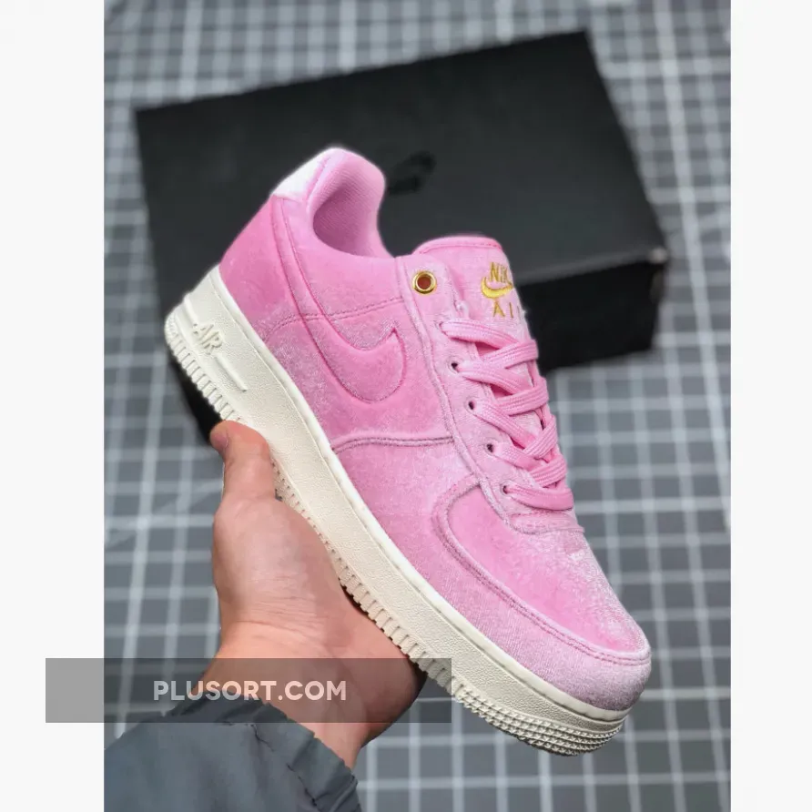 Nike Air Force 1 Low Premium 'Velour' Pink pink velvet air force 1