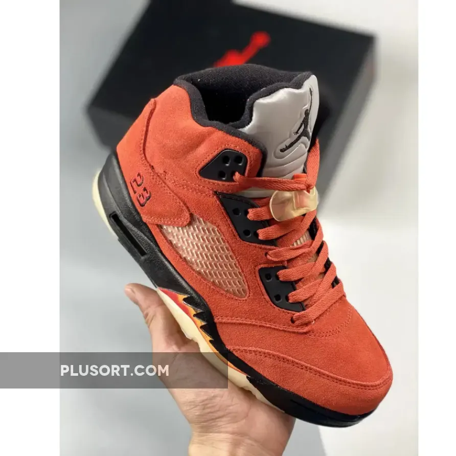 Air Jordan 5 'Mars For Her' Martian Sunrise/Black-Fire Red DD9336-800 / air jordan 5 dunk on mars