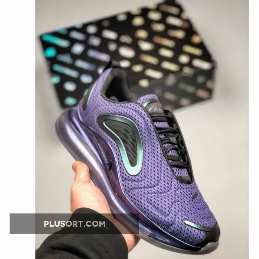 Nike Air Max 720 'Northern Lights Night' Metallic Silver/Black - air max 720 northern lights