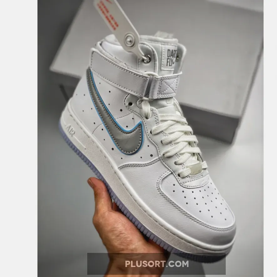 Nike Air Force 1 High 'Dare To Fly' White/Metallic Silver FB1865-101 / nike air force 1 high dare to fly