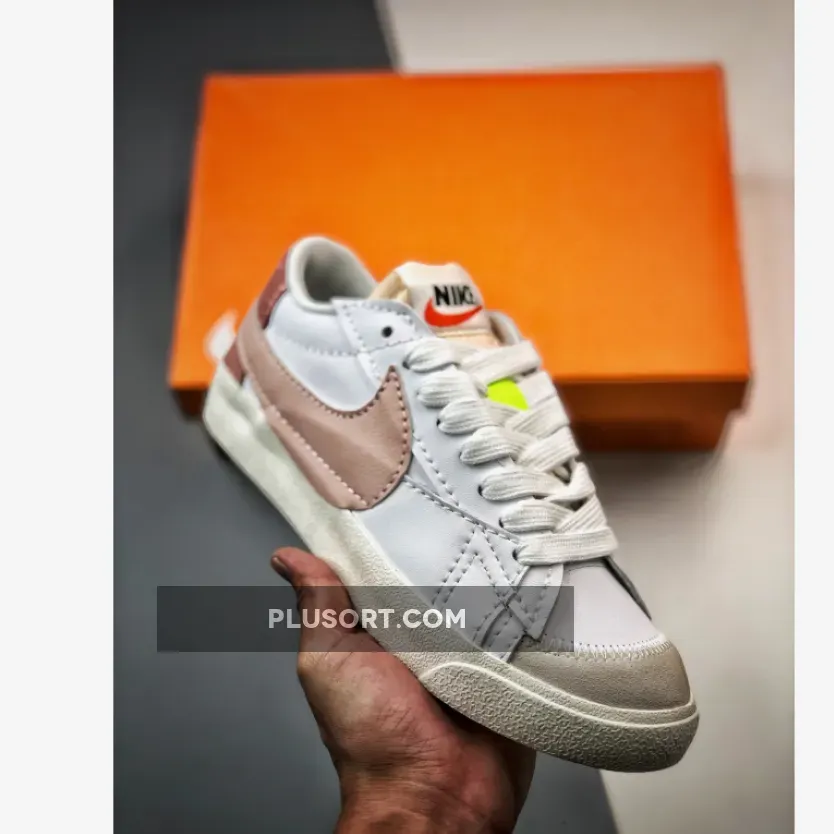 Nike Blazer Low Jumbo White Pink DQ1470-102 Online Sale