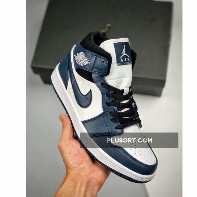 Air Jordan 1 Mid Dark Teal 554724-411 Jordan Ones Teal