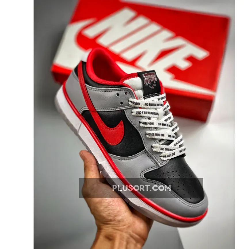 CAU x Nike Dunk Low Black/Team Scarlet-Classic Charcoal DR6189-001 black panther dunk