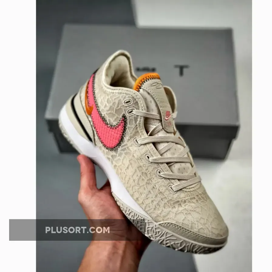 Lebron Next Gen White Nike Zoom LeBron NXXT Gen Light Orewood Brown/Coral Chalk/Sesame/Sail DR8784-100