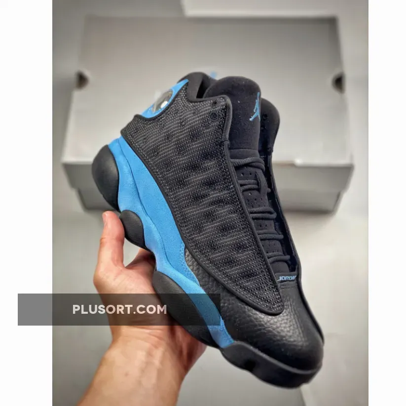Air Jordan 13 University Blue DJ5982-041 - blue and black retro 13