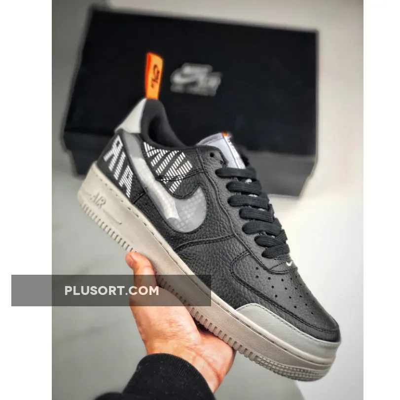 Nike Air Force 1 Low 'Under Construction' Black Grey BQ4421-002 New Releases