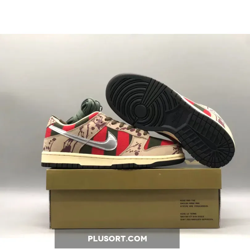 Nike SB Dunk Low "Freddy Krueger" Taupe/Chrome | chrome dunks