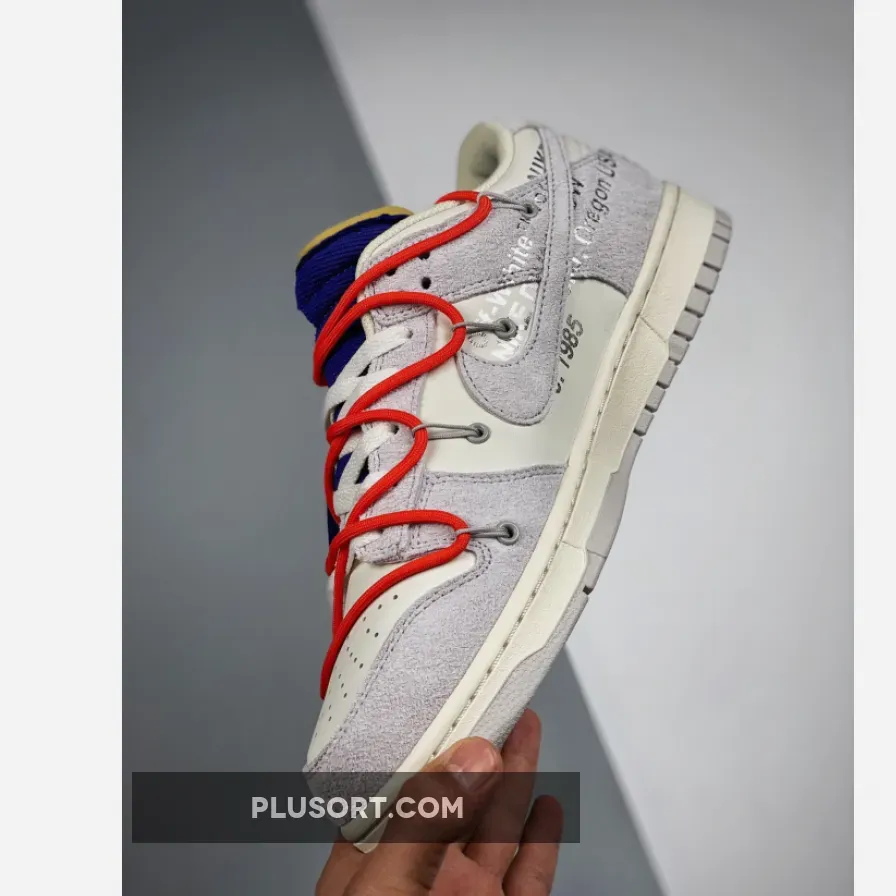 Off-White x Nike Dunk Low 'Lot 13 of 50' Sail/Grey/Red lot 13 off white dunk