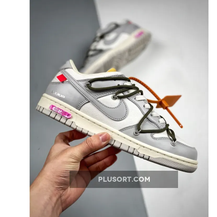 Off-White x Nike Dunk Low '9 of 50' Sail/Neutral Grey - lot 09 off white dunk