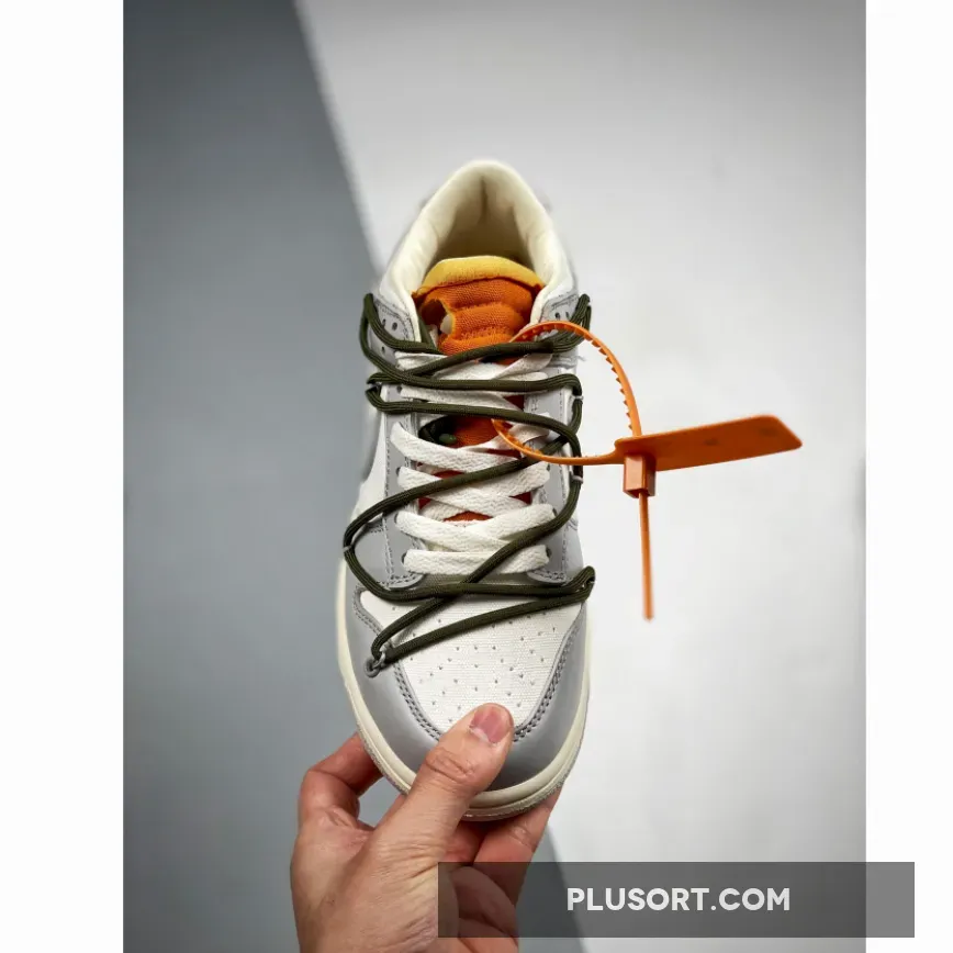 Off-White x Nike Dunk Low '9 of 50' Sail/Neutral Grey - lot 09 off white dunk