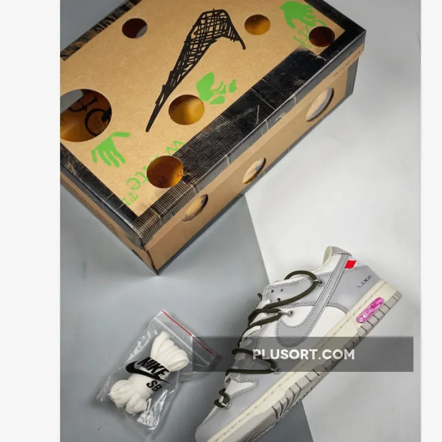 Off-White x Nike Dunk Low '9 of 50' Sail/Neutral Grey - lot 09 off white dunk