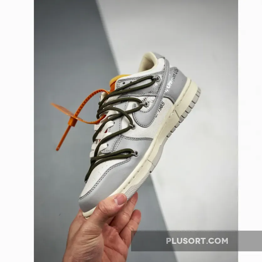 Off-White x Nike Dunk Low '9 of 50' Sail/Neutral Grey - lot 09 off white dunk