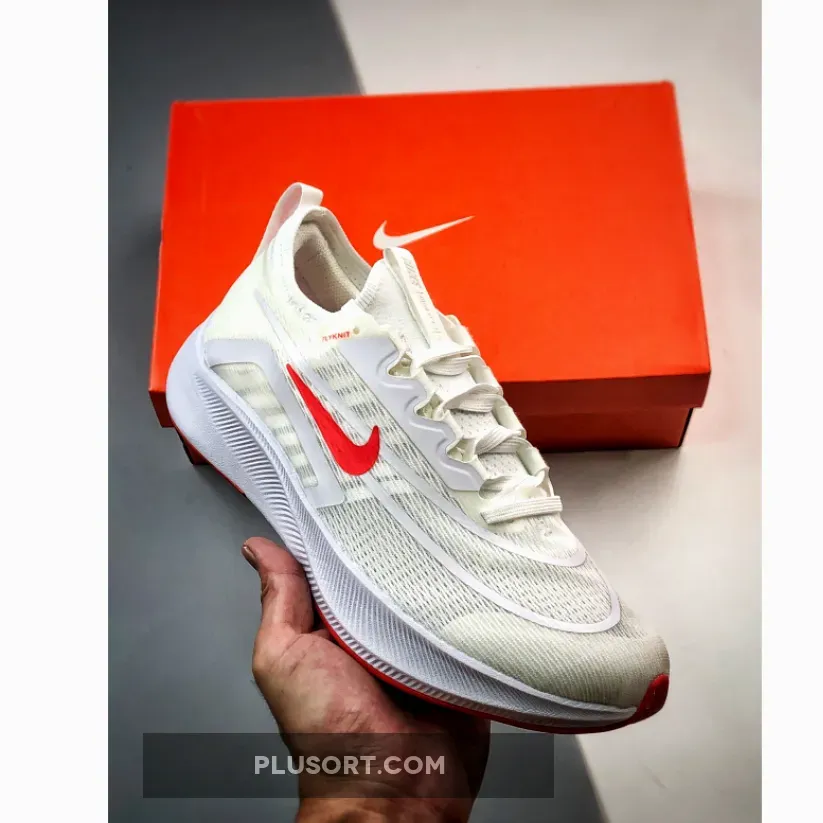 Nike Zoom Fly 4 Platinum Tint Siren Red / nike zoom red