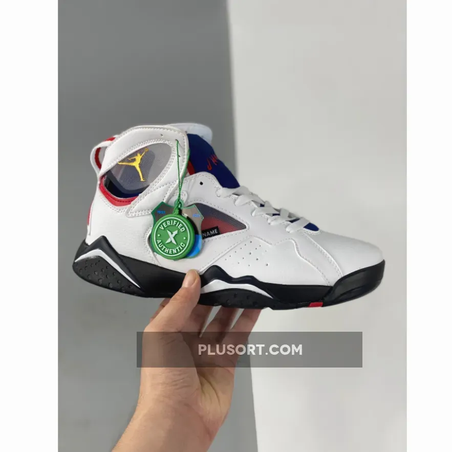 Paris Saint-Germain x Air Jordan 7 Retro 'Paname' CZ0789-105 - jordan 7 red white and blue