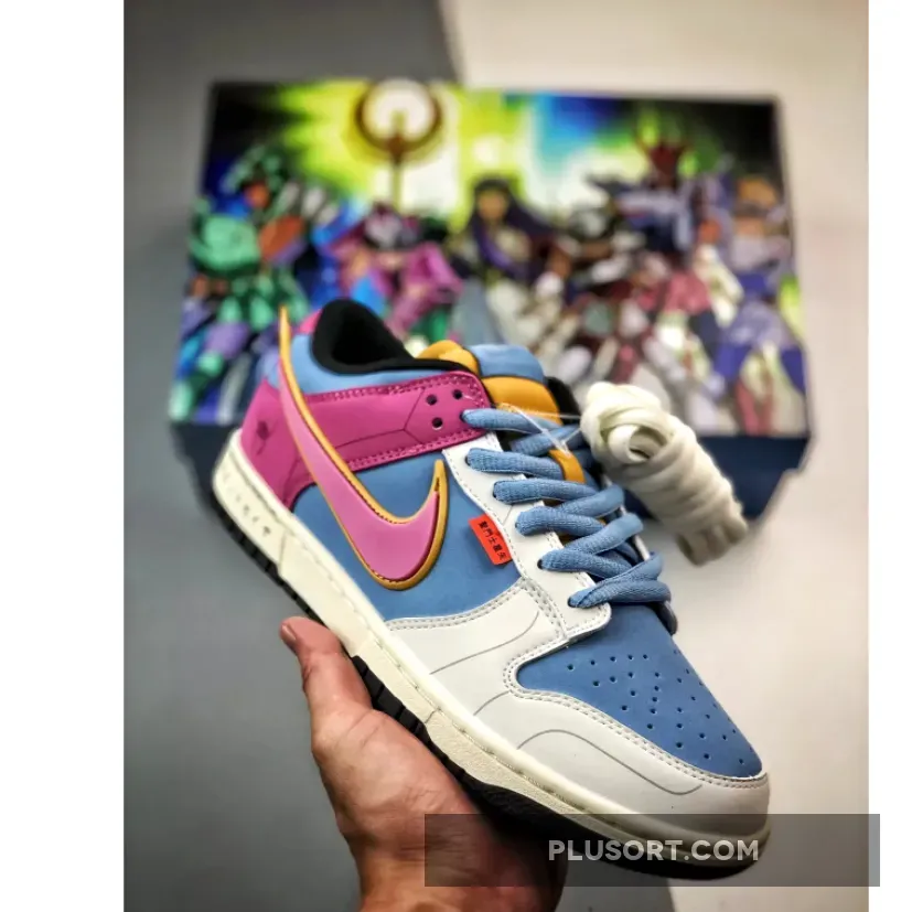 Saint Seiya x Nike Dunk Low Sail Red Blue SN-850707779