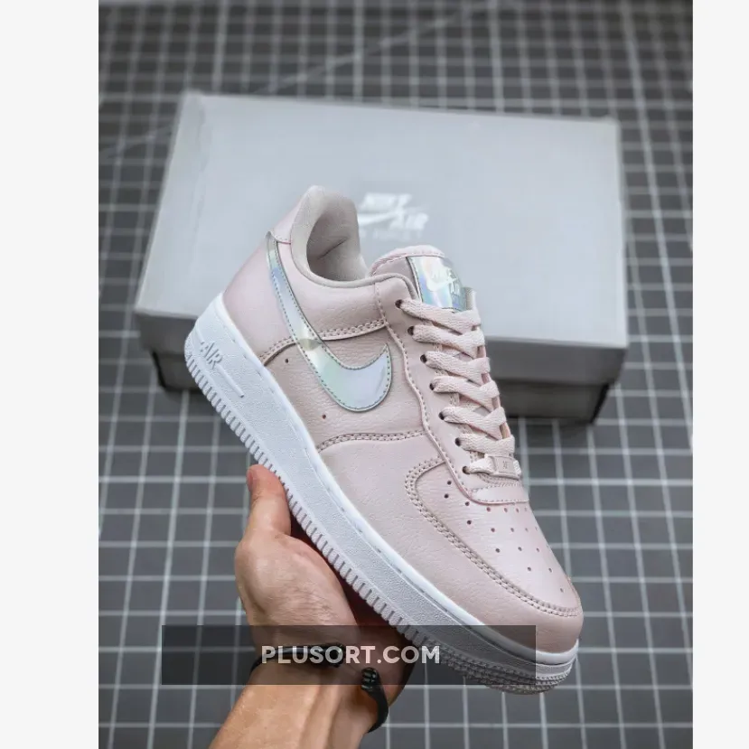 Nike Air Force 1 Low Pink Iridescent For Womens CJ1646-600 nike pink iridescent