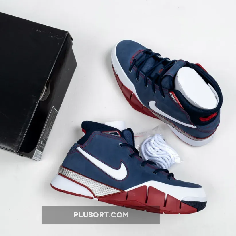 Nike Zoom Kobe 1 Protro USA #red and white kobes