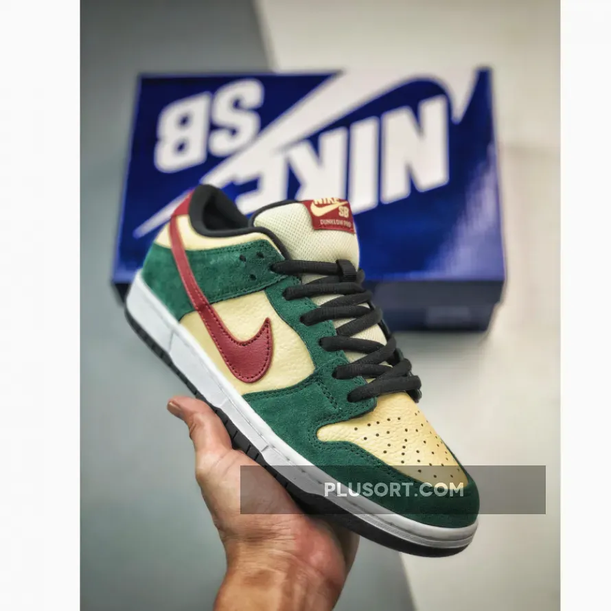 Nike SB Dunk Low Vegas Gold/Team Red/Team Green 304292-700 New Releases