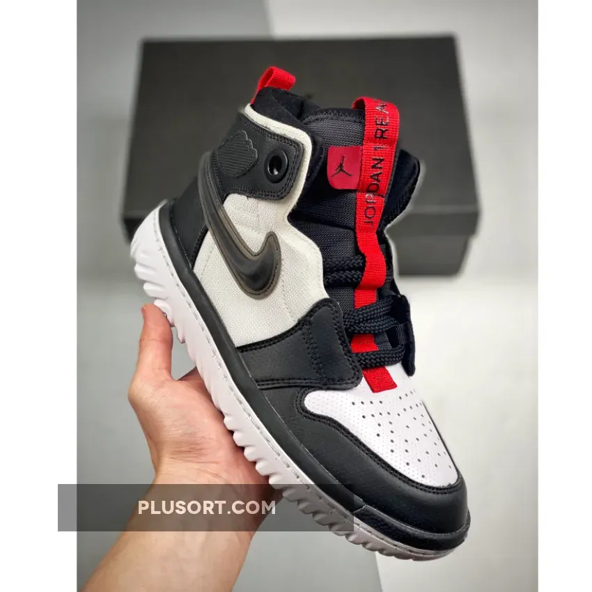 Air Jordan 1 High React White/Black-Red