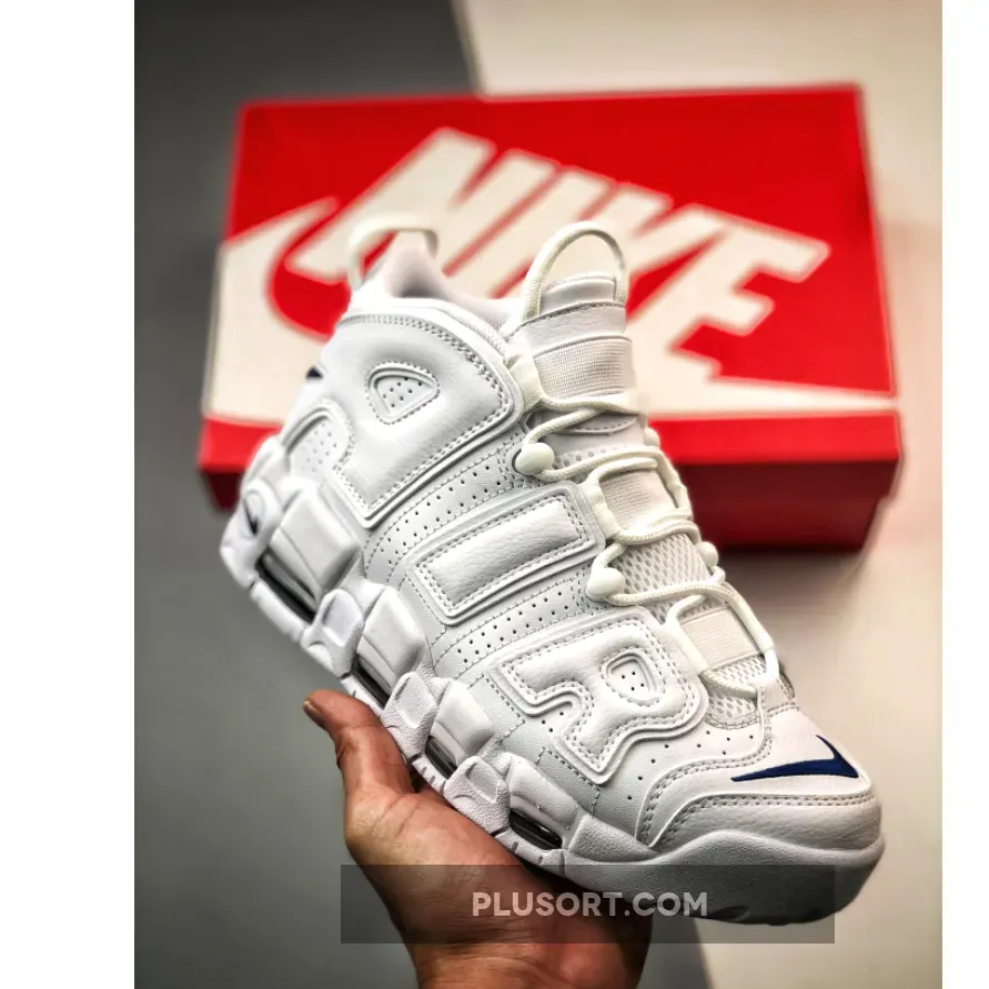 Nike Air More Uptempo White Midnight Navy DH8011-100 nike uptempo 96 white