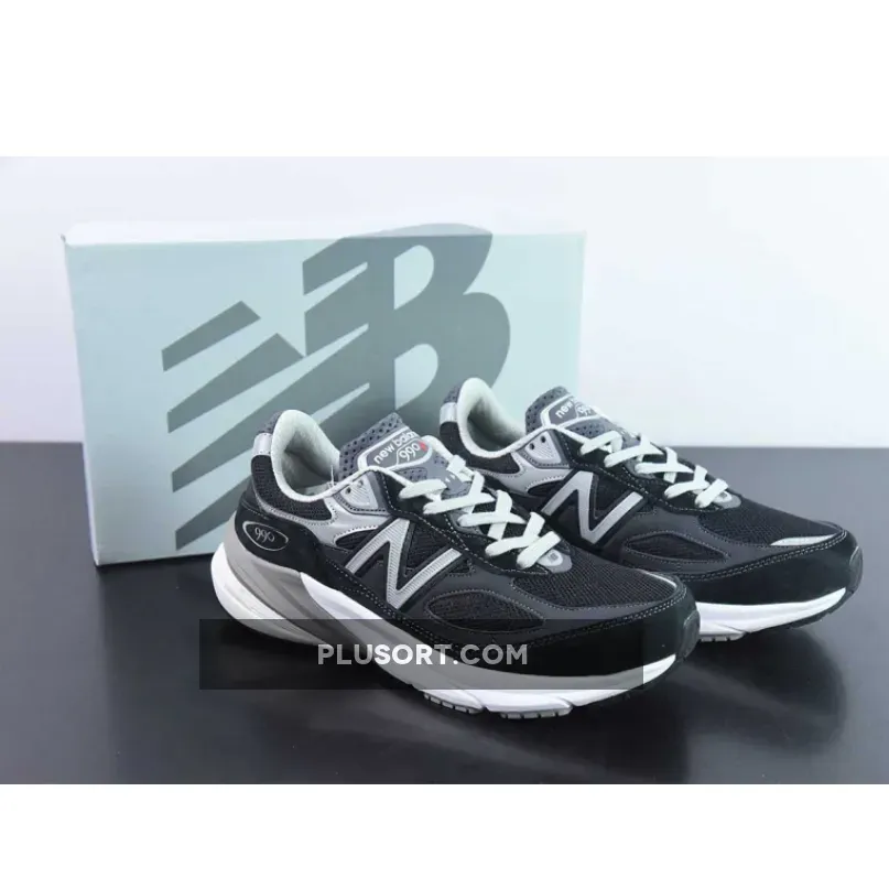 New Balance M990v6 Black Grey M990BK6 Restock