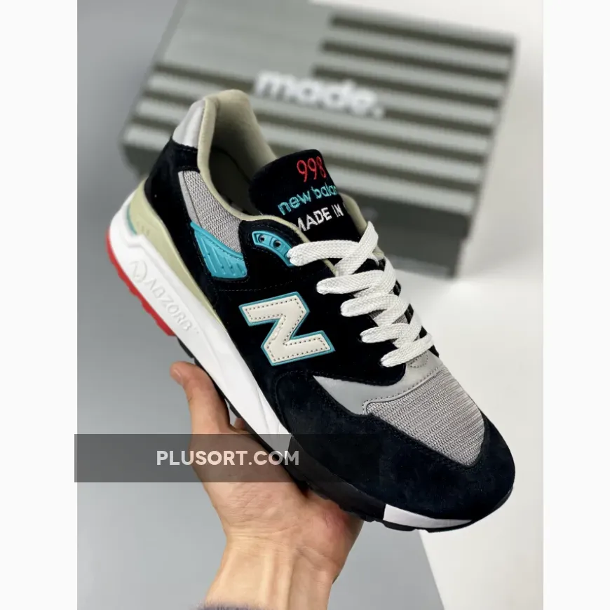 New Balance 998 Connoisseur Rockabilly Black/Grey-Teal M998CBB Free Delivery