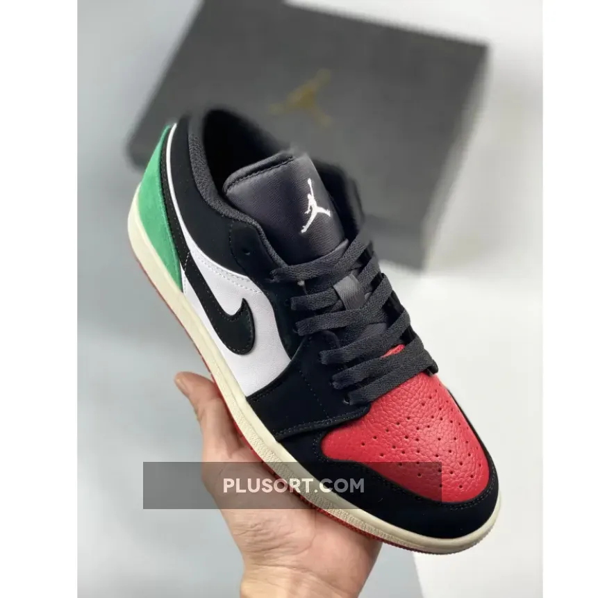 Air Jordan 1 Low 'Quai 54' White/Black-Red-Classic Green DQ6703-100 Online