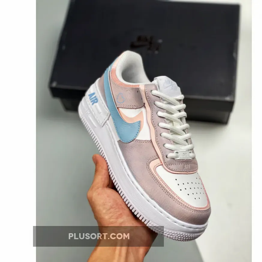 Nike Air Force 1 Shadow White Pink Grey 1680505387 Brand New
