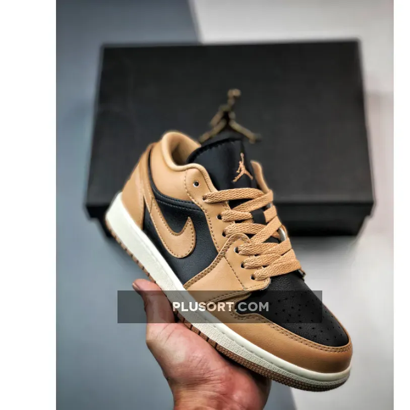 Air Jordan 1 Low Desert/Black-Sail jordan 1 desert