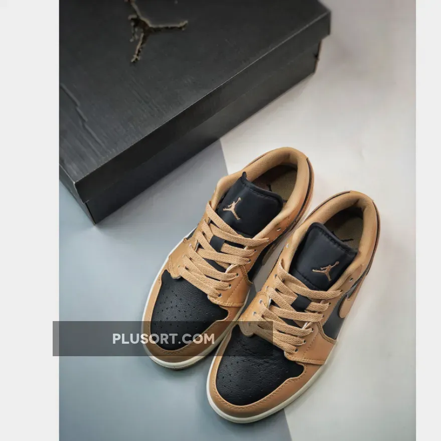 Air Jordan 1 Low Desert/Black-Sail jordan 1 desert
