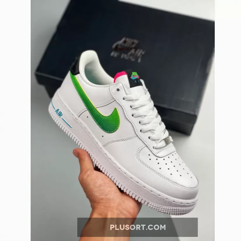 Nike Air Force 1 Low White Green Pink DJ5148-100 / air force 1 aquamarine