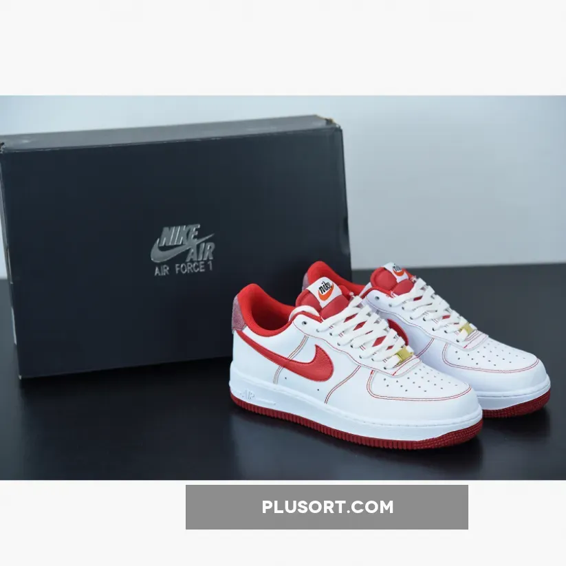 Nike Air Force 1 Low "First Use" White Red | air force first use