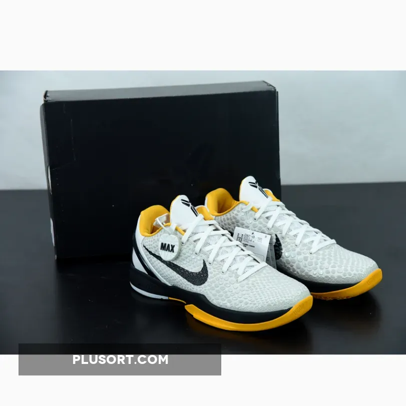 Nike Kobe 6 Protro "POP" White/Neutral Grey-Del Sol-Black | NIKE DEL SOL