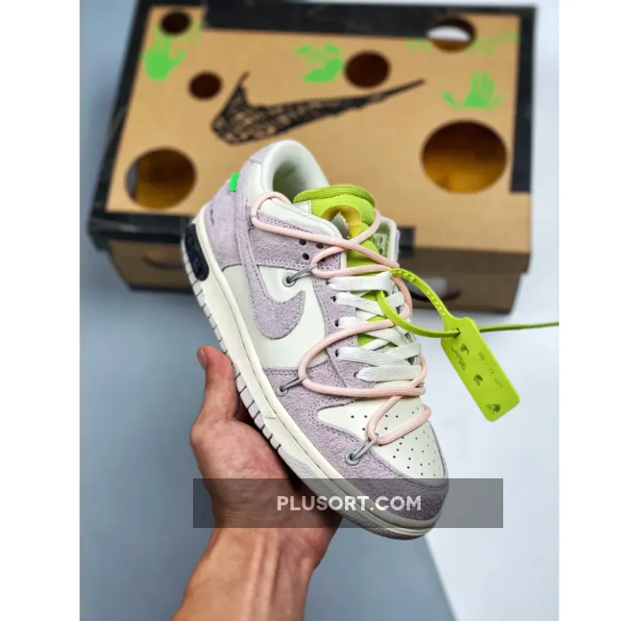 Off-White x Nike Dunk Low '12 of 50' Purple Sail #off white dunk purple