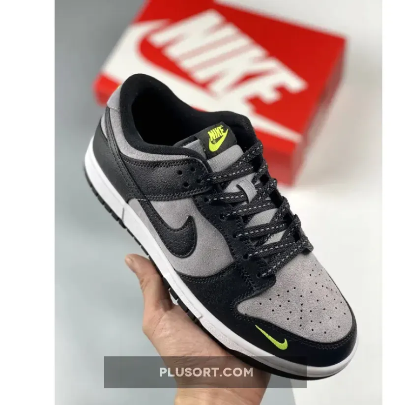 Nike Dunk Low 'Black/Grey/Neon Green' FQ2205-001 For Sale