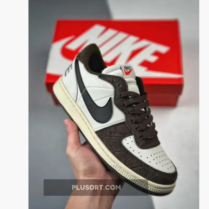 Nike Crocs - Nike Terminator Low Velvet Brown/Black-Sail FN7815-200