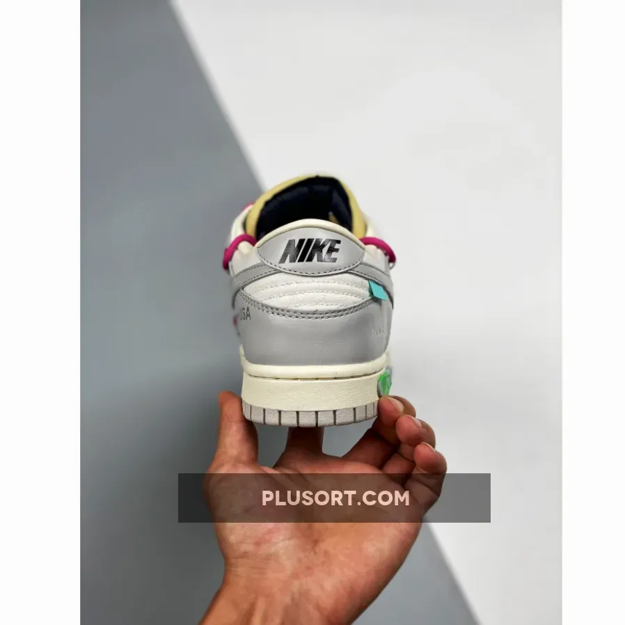 Off-White x Nike Dunk Low '30 of 50' Sail Grey Navy #off white 30 of 50