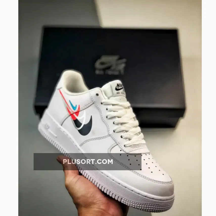 Nike Air Force 1 Low Mini Swooshes White Black Teal FJ4226-100 Restock