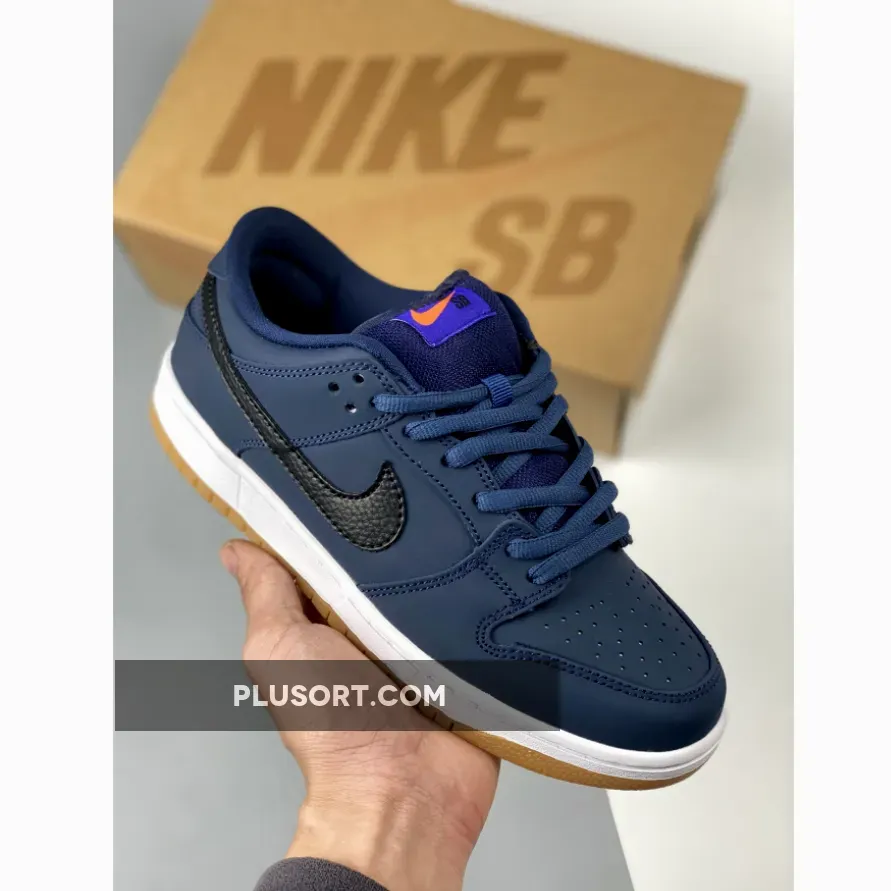 Nike SB Dunk Low Pro ISO Midnight Navy/White-Gum CW7463-401 - midnight navy sb dunk