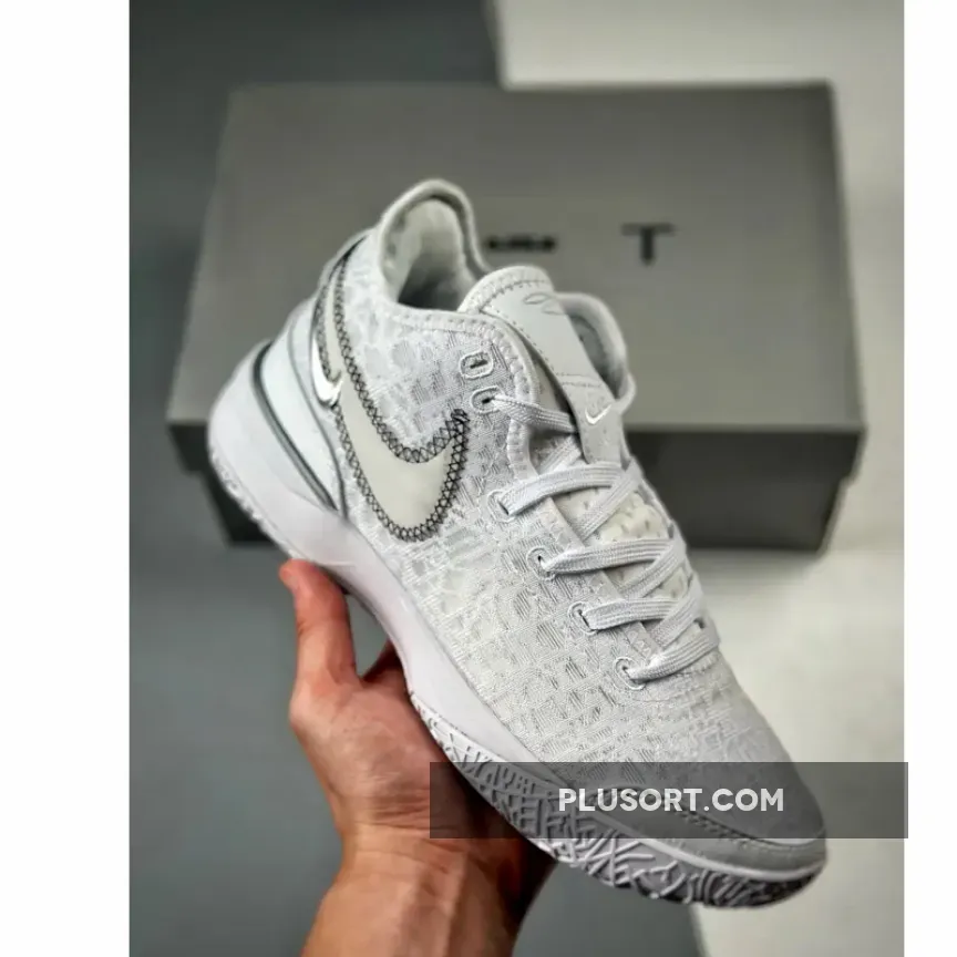 Lebron Nxxt Shoes - Nike Zoom LeBron NXXT Gen White Black Metallic Silver DR8784-101