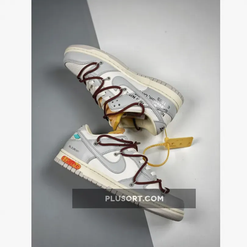 Off-White x Nike Dunk Low '46 of 50' Sail Grey - grey off white