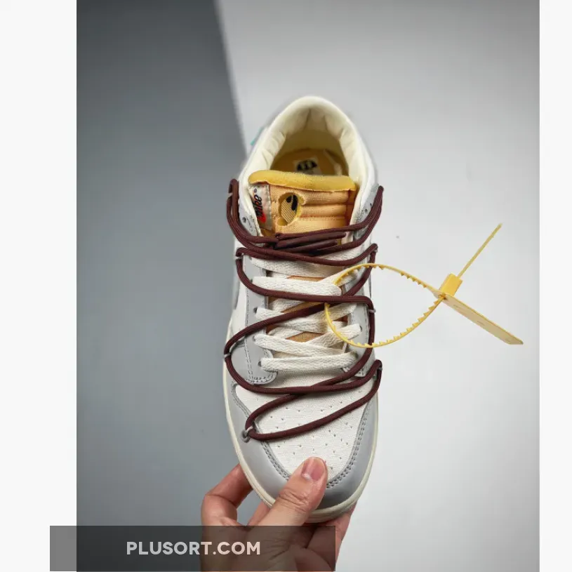 Off-White x Nike Dunk Low '46 of 50' Sail Grey - grey off white