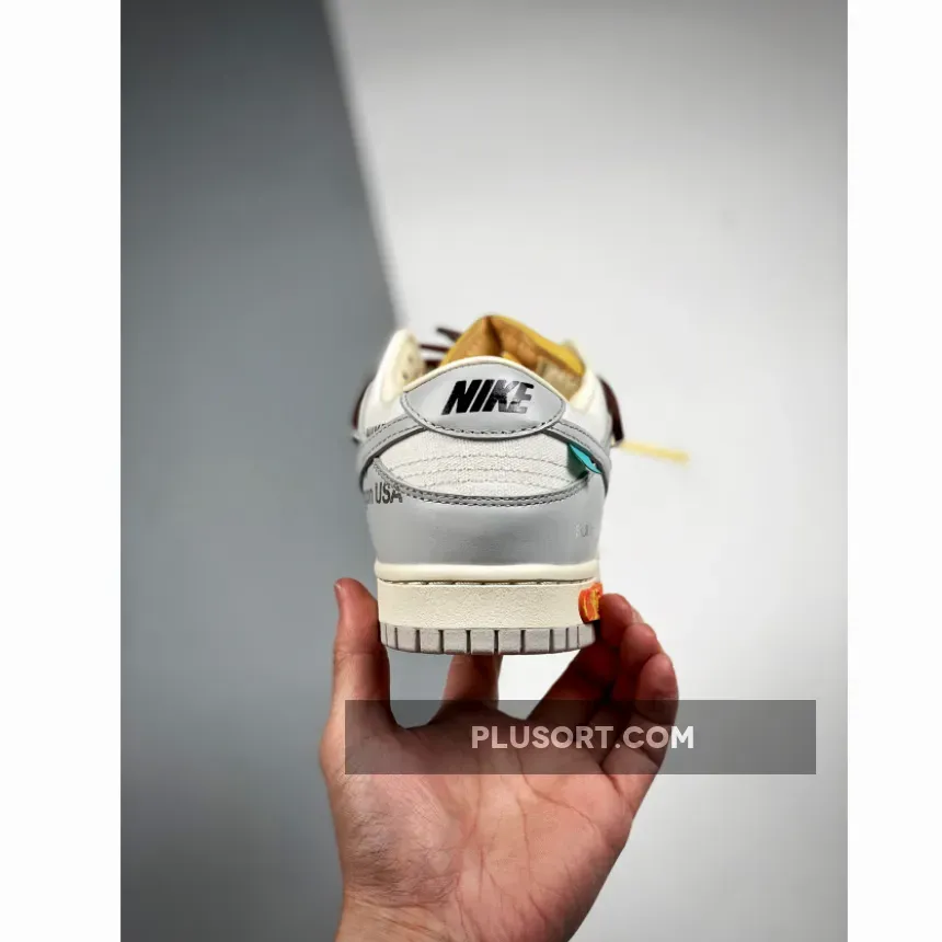 Off-White x Nike Dunk Low '46 of 50' Sail Grey - grey off white