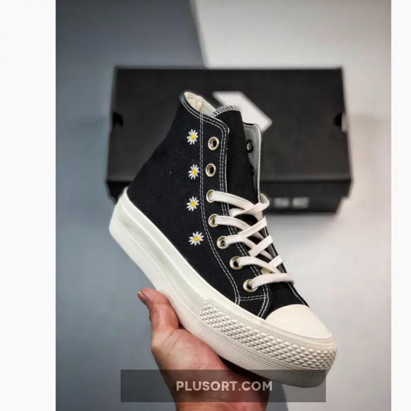 Converse Chuck Taylor All Star Festival Florals Black/Egret/Light Gold A06115C For Sale