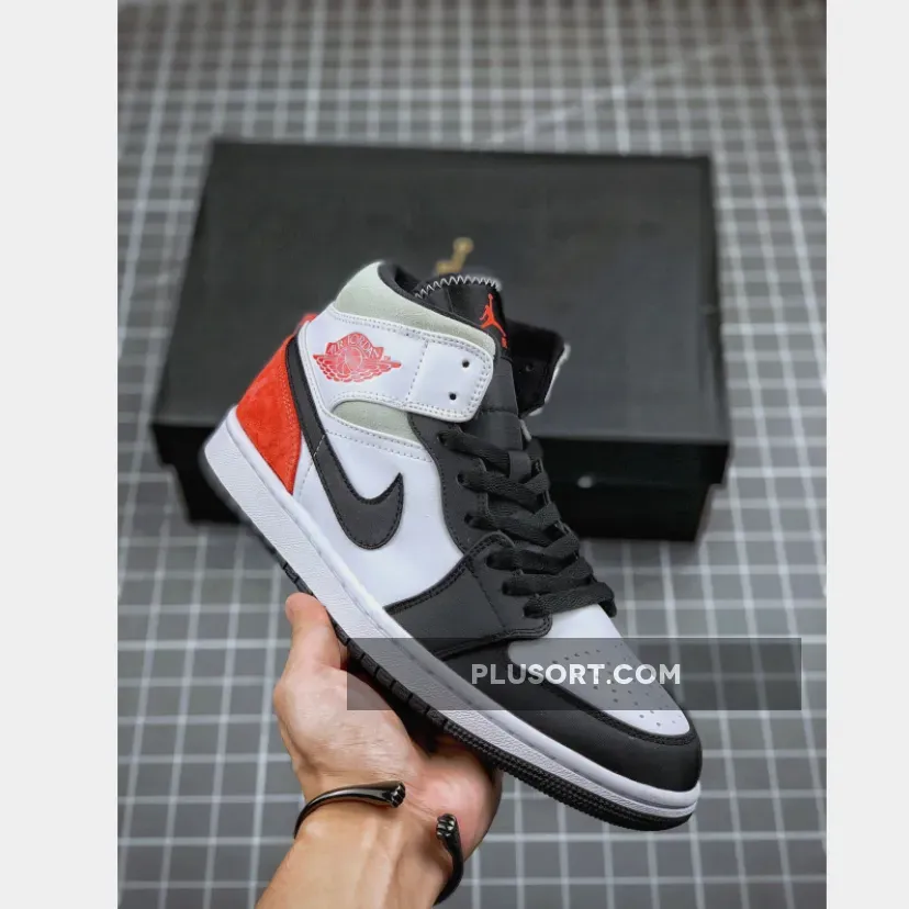 Jordan 1 Mid SE Union Black Toe 852542-100 air jordan 1 mid se red black toe